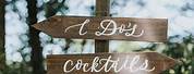 DIY Direction Rustic Wedding Signs
