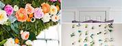 DIY Flower Wall with Real Flowers