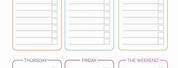 Daily Weekly to Do List Printable Template
