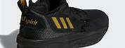 Dame Lillard Shoes Black and Gold