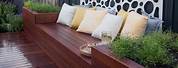 Deck Bench Seating with Planters