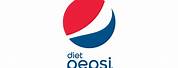 Diet Pepsi Logo Silver Background