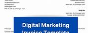 Digital Marketing Invoice Sample