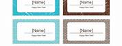 Dinner Party Placecards Printable