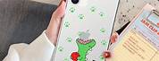 Dinosaur Eating Apple Phone Case
