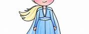 Draw so Cute Elsa 2 with White Background