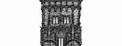 Elevation Drawing of Powder Tower in Prague