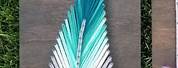 Feather String Art Free Template