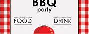 Free Editable Birthday BBQ Invitation Template
