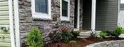 Front Yard Stone Block Landscaping Ideas
