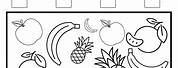 Fruits Coloring Activity for Kids
