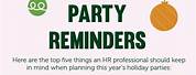 Funny Christmas Party Reminder Message