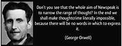 George Orwell 1984 Newspeak Quotes