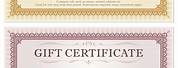 Gift Certificate Coupon Template