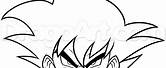 Goku Face Drawing