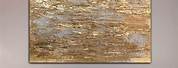 Gold Leaf Abstract Wall Art