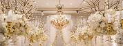 Gold and White Wedding Decor Ideas with Beautiful Lights