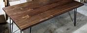 Hairpin Walnut Wood Coffee Table