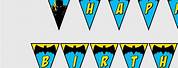 Happy Birthday Batman Banner Clip Art