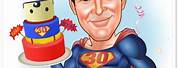 Happy Birthday Caricature Superman