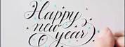 Happy New Year in Cursive