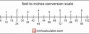 Height Chart Ruler in Feet and Inches