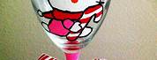 Hello Kitty Merry Christmas Wine Glass