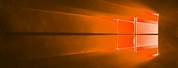 High Quality Windows Orange Lock Screen
