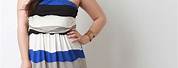 Horizontal Striped Maxi Dress