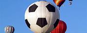 Hot Air Balloon Shaped Like a Soccer Ball