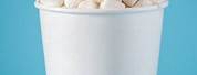Hot Chocolate with Marshmallows in Paper Cup Image