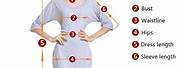How to Measure Dress Size Chart