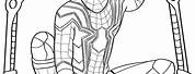 Iron Spider and Silver Rings Coloring Pages