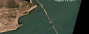 Kerch Strait Bridge Google Earth View