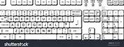 Keyboard Single Key Image Outline