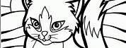Kitty Coloring Pages for Kids Printable