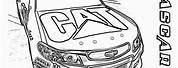 Kyle Busch NASCAR Coloring Pages