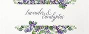 Lavender Sprig and Eucalyptus Wedding Clip Art