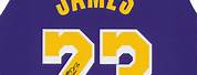 LeBron James Card Lakers Alt Jersey