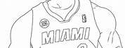 LeBron James Coloring Pages Looking to the Side