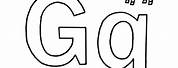 Letter Gg Coloring Pages
