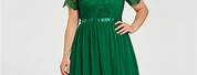 Macy Plus Size Green Dress
