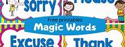 Magic Words for Kids Poster Design