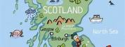 Map of Scotland for Kids