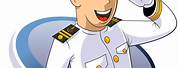 Marine Crew Captain Cartoon