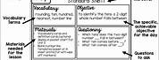 Math Lesson Planning Template