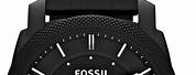Mens Black Fossil Watches