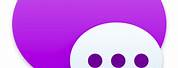 Message Icon PNG Purple