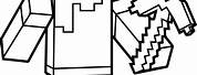 Minecraft Black and White Coloring Pages