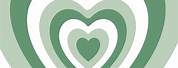 Mint Green Heart Aesthetic Wallpaper
